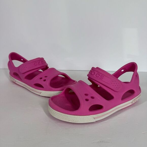 CROCS Other - Crocs Kids Crocband II Sandals Water Shoes Pink Summer Girls Size 13 14854